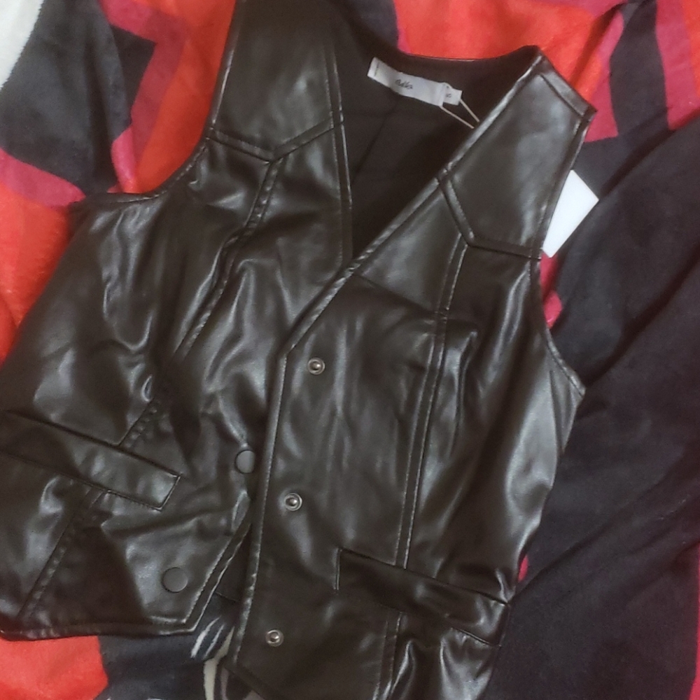Leather vest